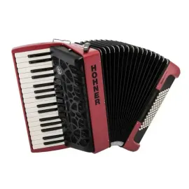 Hohner Bravo MyColor III 72 Chromatic Piano Key Accordion Sunset - Red Violet