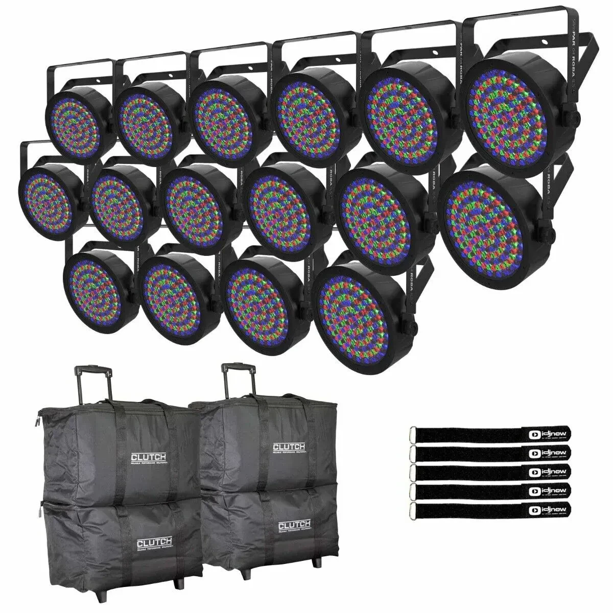 Светодиодный прибор Chauvet DJ SlimPAR 64 RGBA ILS Compact с аксессуарами (16 штук)