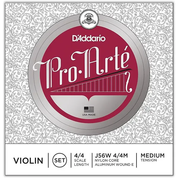 Струны для скрипки D'Addario Pro-Arte Series Violin String Set 4/4 Size Wound E Medium