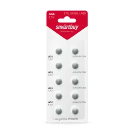 SmartBuy AG6-10B Батарейка часовая 10 шт