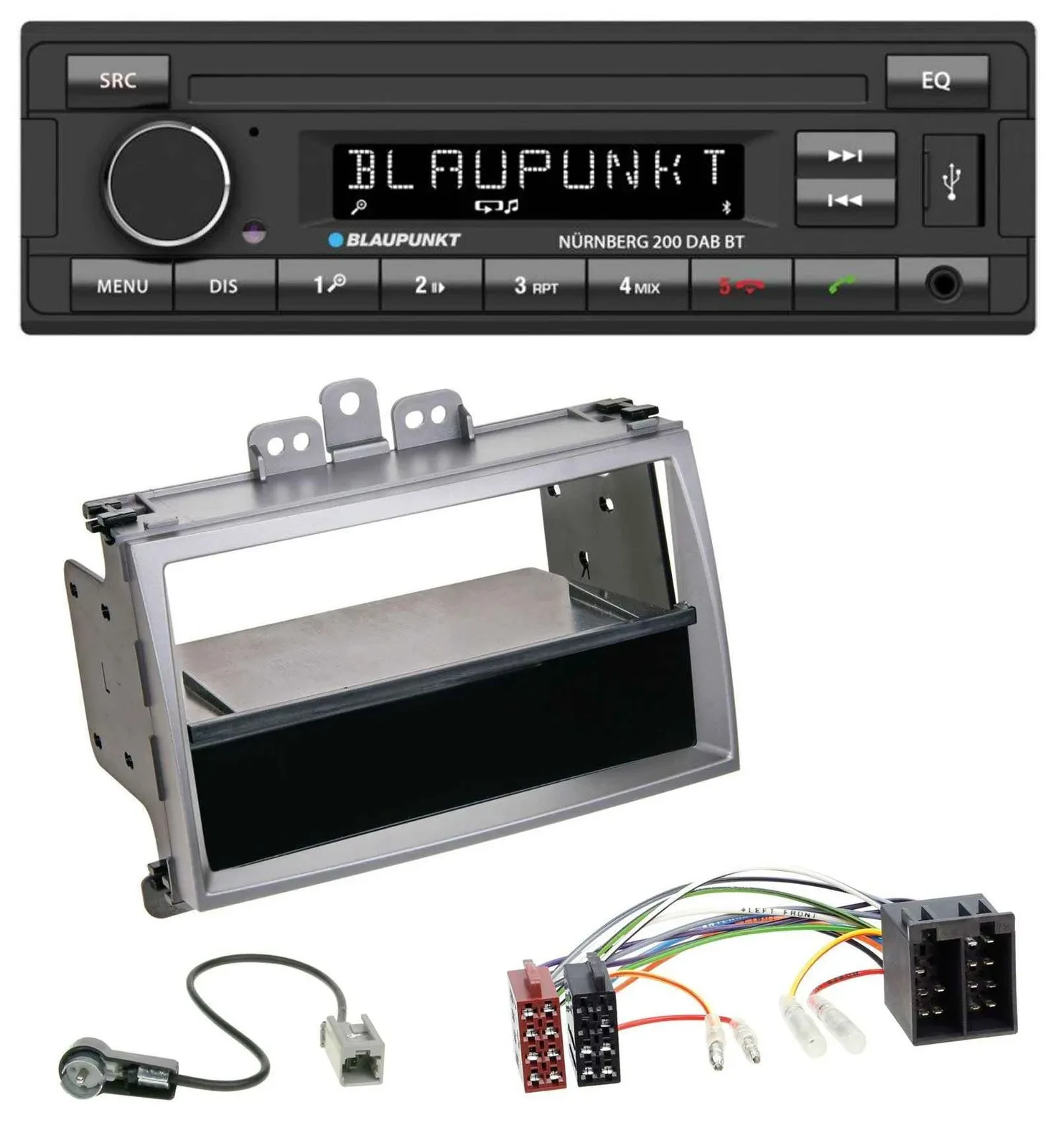 Автомагнитола Blaupunkt USB DAB MP3 Bluetooth для Hyundai i20 (2008–2011) с отсеком