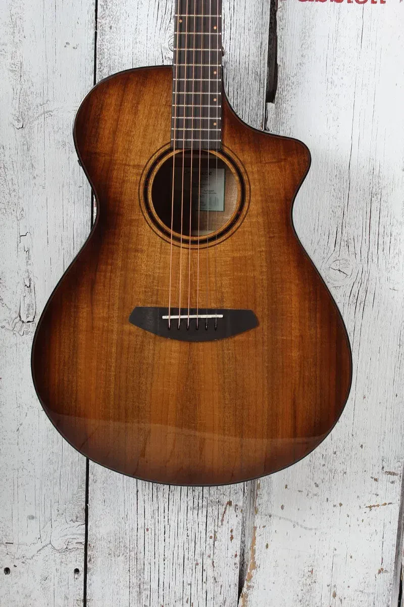 Б/У электроакустическая гитара Breedlove Exotic S Concert Amber CE Amber Burst