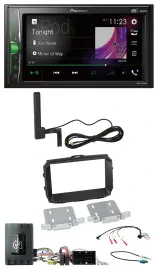 Pioneer MP3 DAB Lenkrad 2DIN Bluetooth Autoradio für Alfa Giulietta Infoadapter