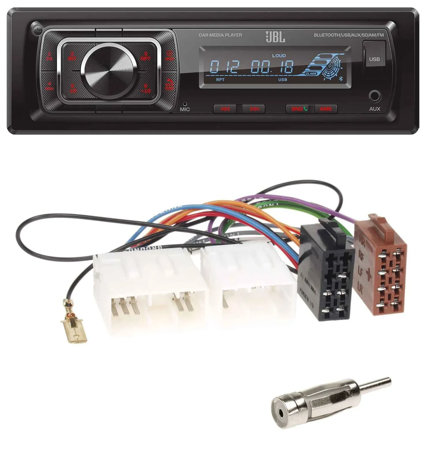 JBL SD AUX MP3 USB Bluetooth Autoradio für Mazda MPV (1988-1999)