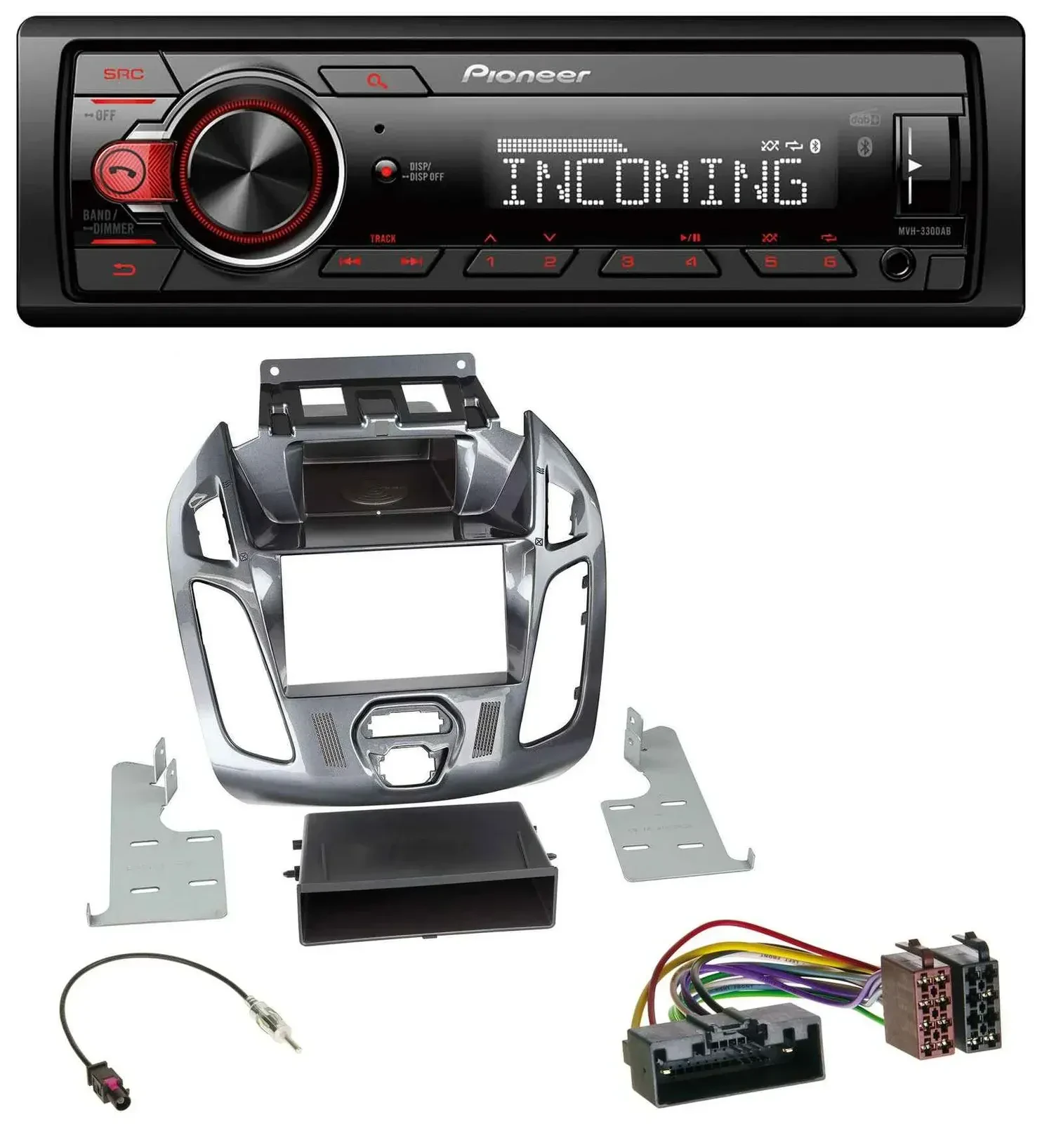 Автомагнитола Pioneer Bluetooth USB DAB MP3 для Ford Transit/Connect (2012–2018), без дисплея