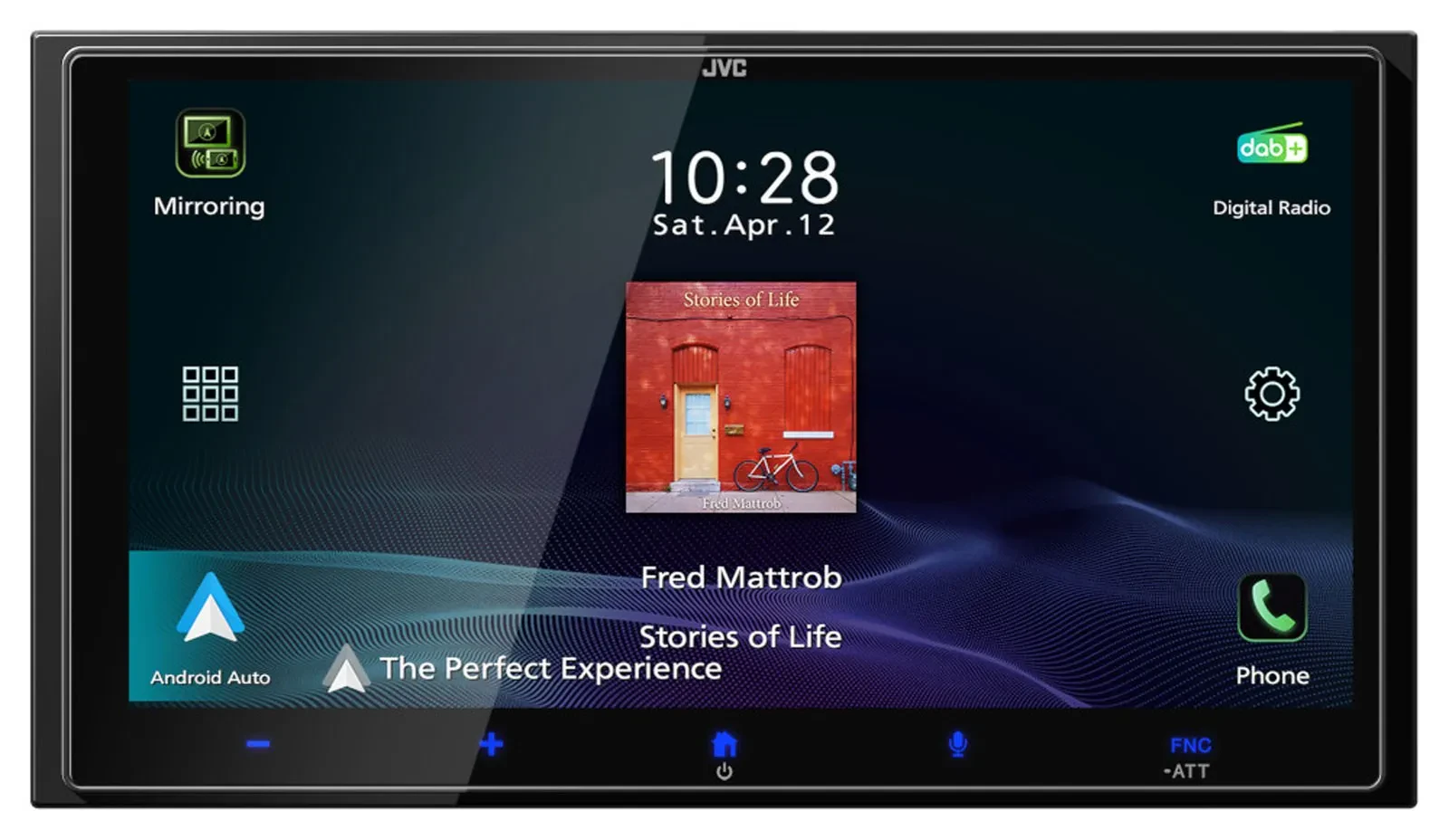 JVC KW-M795DBW Doppel-DIN MP3-Autoradio Touchscreen DAB Bluetooth USB CarPlay