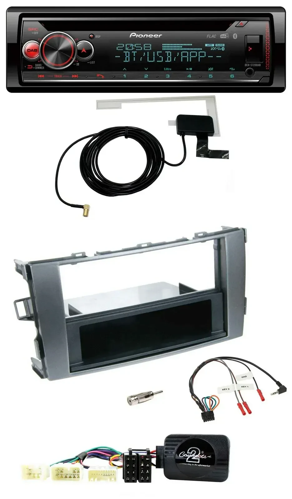 Автомагнитола для Toyota Avensis T25 Pioneer DAB, CD, USB, Bluetooth