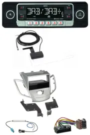 Dietz DAB Bluetooth USB MP3 Autoradio für Ford Fiesta JA8 10-17 ohne Display sil