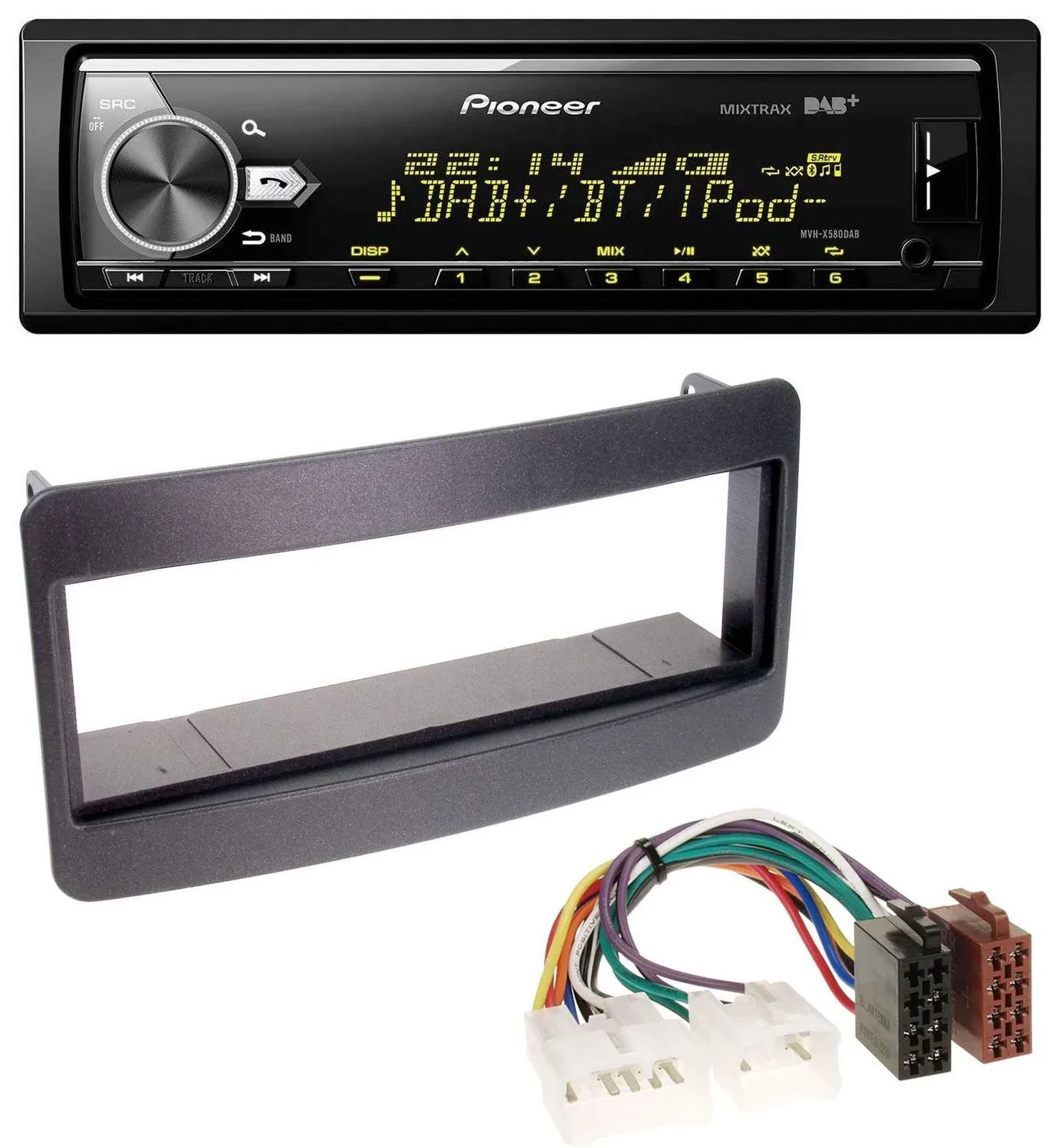 Pioneer Bluetooth USB DAB MP3 Autoradio für Toyota Celica, MR2 - schwarz