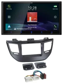 JVC USB Bluetooth 2DIN DAB MP3 Autoradio für Hyundai Tucson ab 15 schwarz