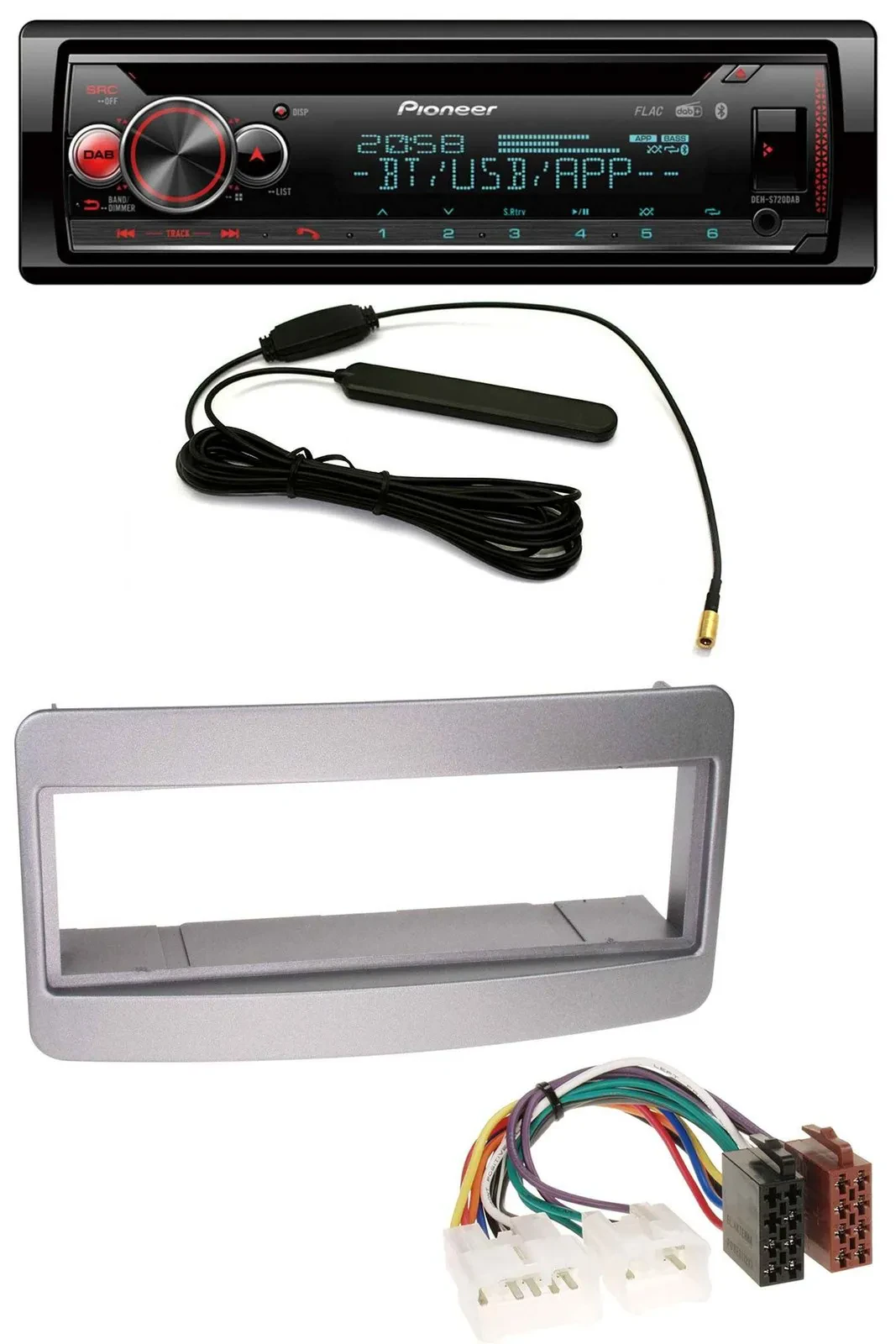 Автомагнитола Pioneer USB DAB MP3 Bluetooth CD, темно-серый, для Toyota Celica/MR2