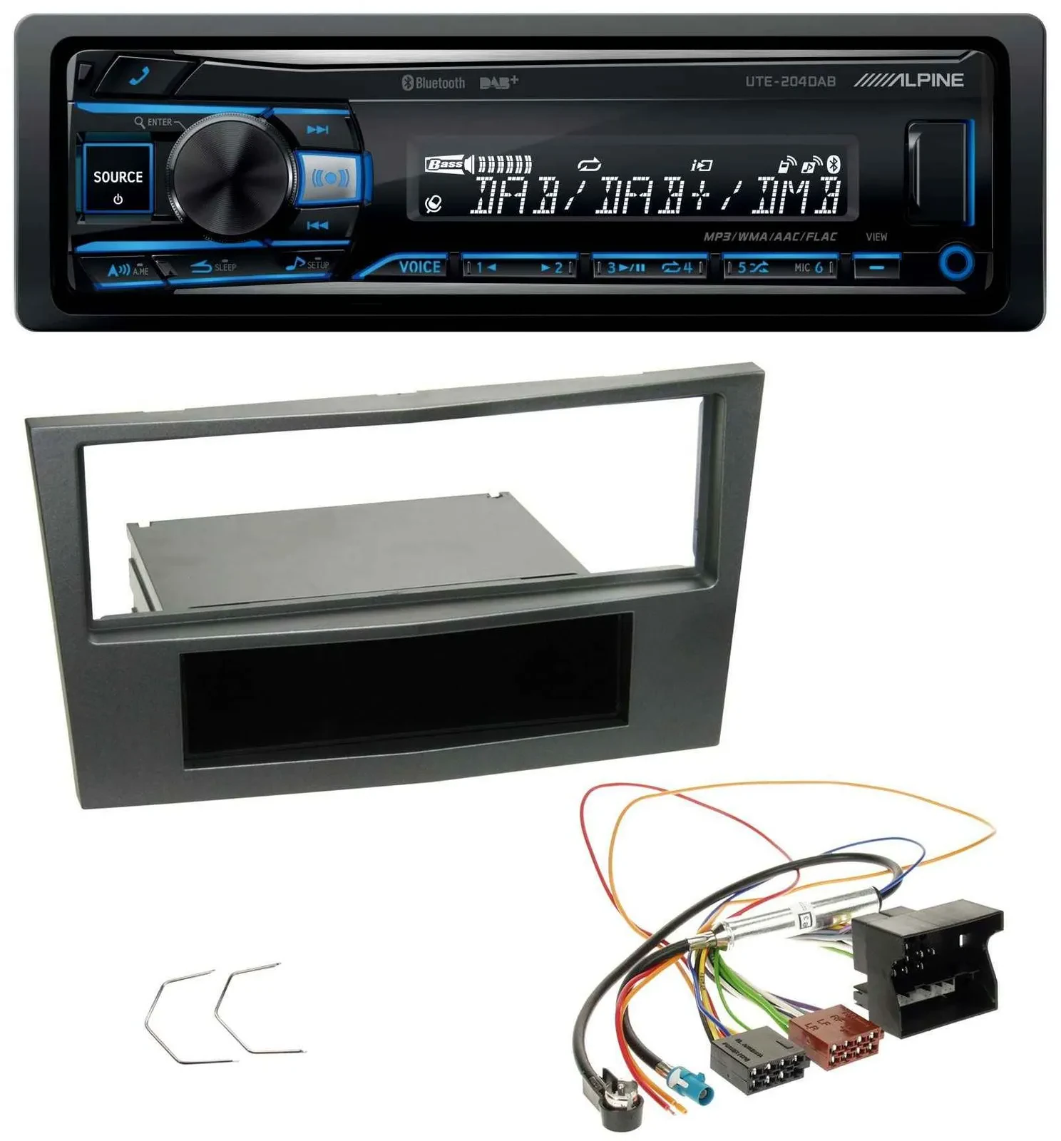 Автомагнитола Alpine USB, Bluetooth, DAB, MP3 для Opel Antara, Astra H, Zafira B (с 2005)