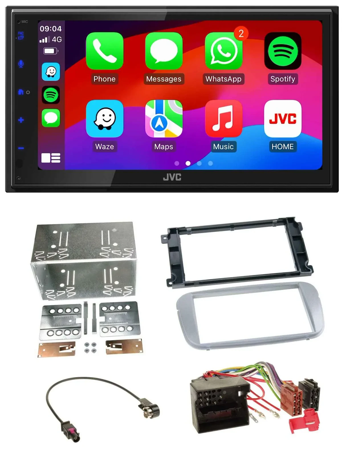 JVC Bluetooth 2DIN MP3 DAB USB Autoradio für Ford Galaxy C-Max Focus ab 2007 Pro