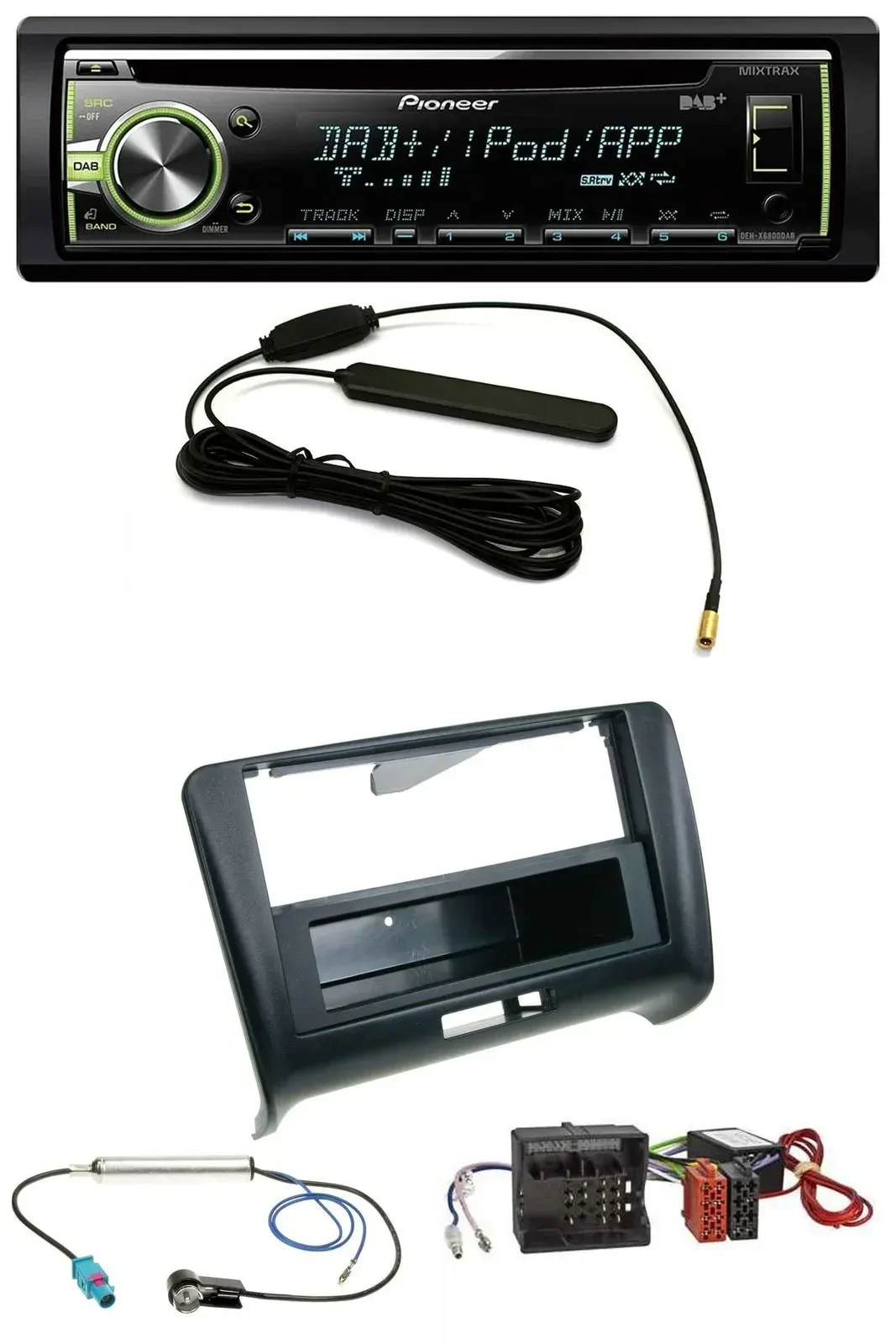 Автомагнитола Pioneer MP3 USB CD DAB AUX для Audi TT (2006–2014), Quadlock, активная система