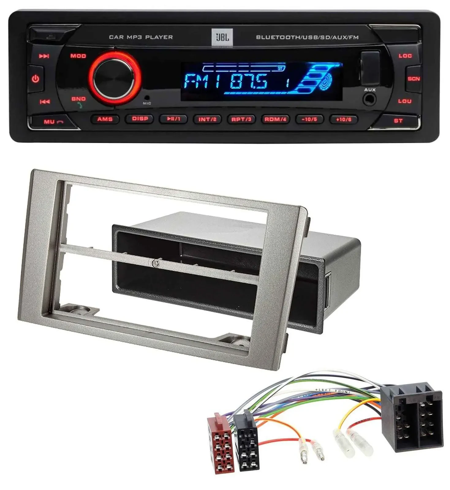 JBL AUX MP3 USB Bluetooth SD Autoradio für Iveco Daily (2006-2014) silber