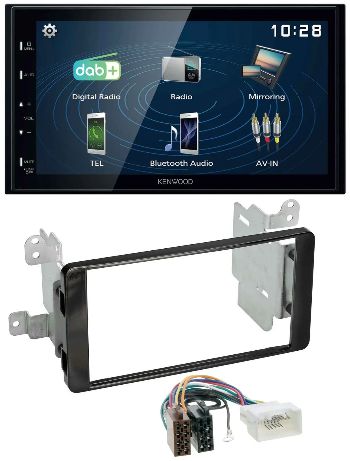 Kenwood 2DIN Bluetooth MP3 USB DAB Autoradio für Mitsubishi Outlander ab 2012