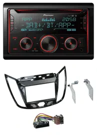 Автомагнитола Pioneer 2-DIN DAB Bluetooth USB CD для Ford C-Max/Kuga, черный (piano black)