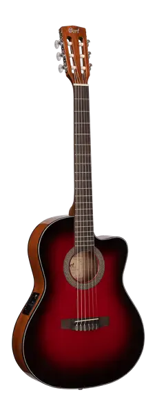Классическая гитара с подключением Cort JADE E Nylon Burgundy Red Burst