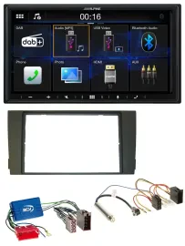 Alpine Bluetooth 2DIN MP3 DAB USB Autoradio für Audi A6 C5 01-05 Aktivsystem Min