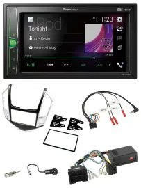 Pioneer 2DIN Lenkrad DAB USB Bluetooth Autoradio für Chevrolet Cruze 2011-2016 s