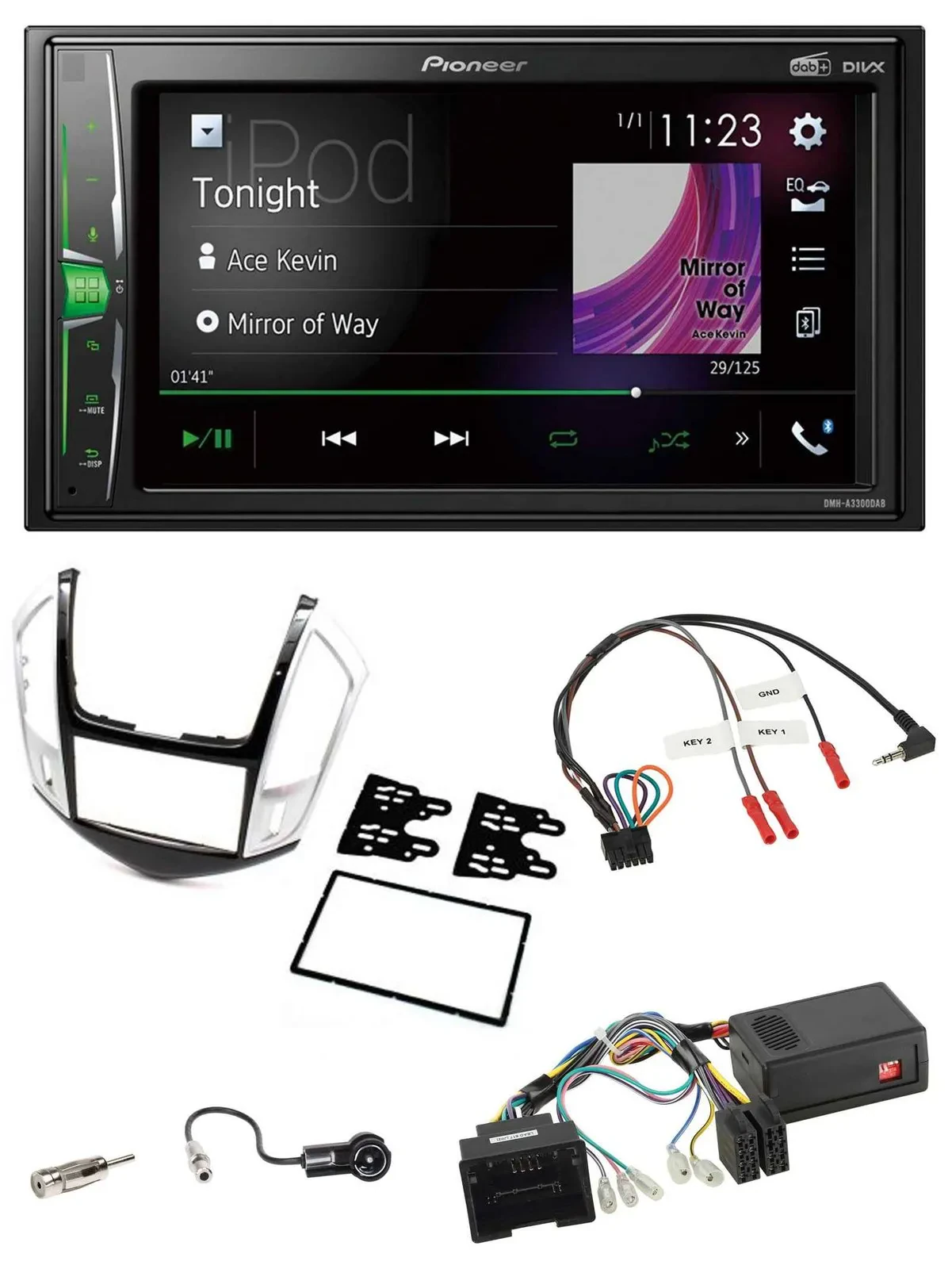 Pioneer 2DIN Lenkrad DAB USB Bluetooth Autoradio für Chevrolet Cruze 2011-2016 s