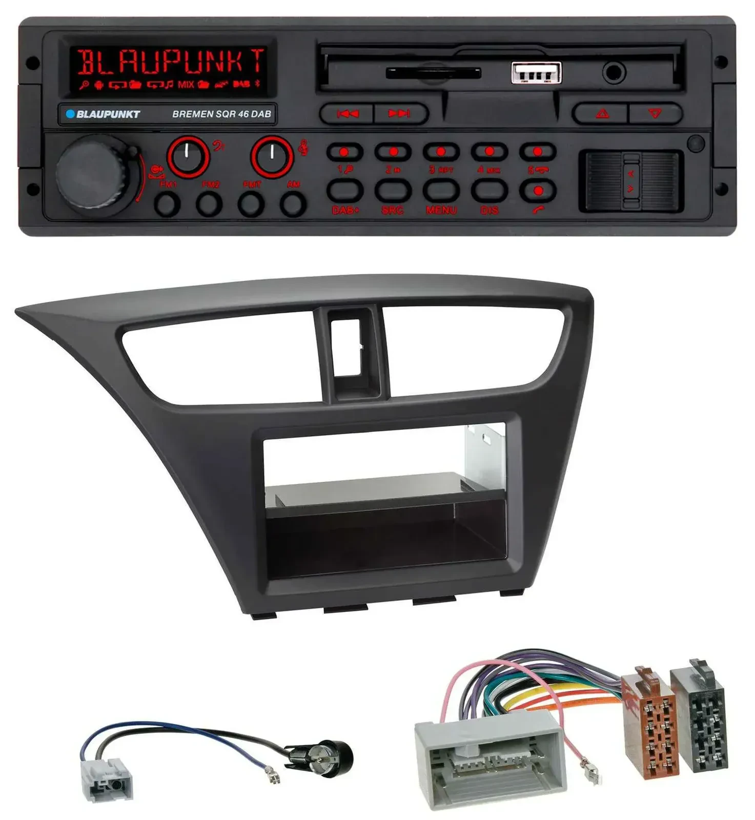 Автомагнитола Blaupunkt SD MP3 USB Bluetooth DAB для Honda Civic (с 2012)