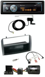 Pioneer Bluetooth DAB Lenkrad USB CD Autoradio für Alfa 147 GT anthrazit Ablage