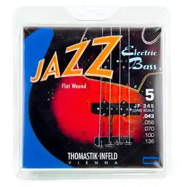 Струны для 5-струнной бас-гитары Thomastik Jazz Bass JF345 43-136