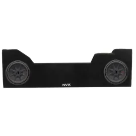 NVX VE-GM-SLVDCG3-D12S Dual 12" Sealed Enclosure with Two CWRT122 Subwoofer