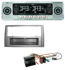 Dietz Bluetooth MP3 DAB USB Autoradio für Peugeot 308 07-09 dunkelsilber