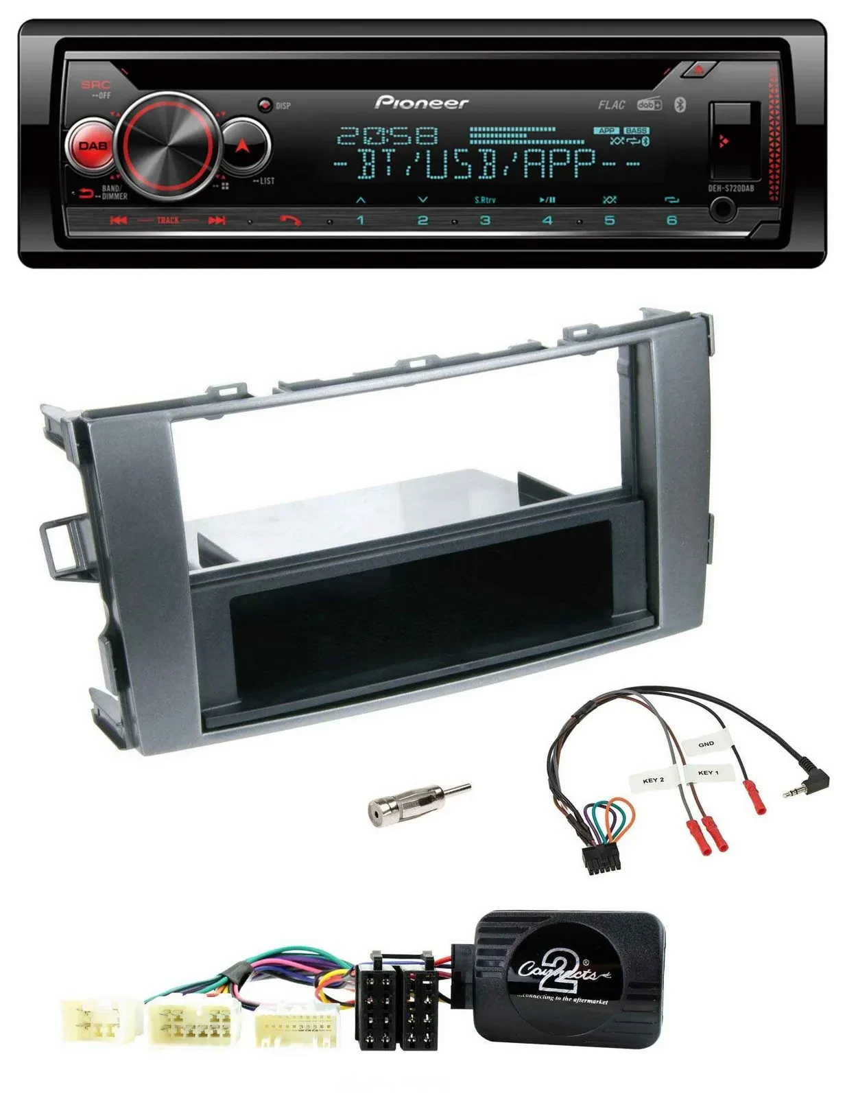 Автомагнитола Pioneer DAB CD Bluetooth USB для Toyota Avensis Typ T25