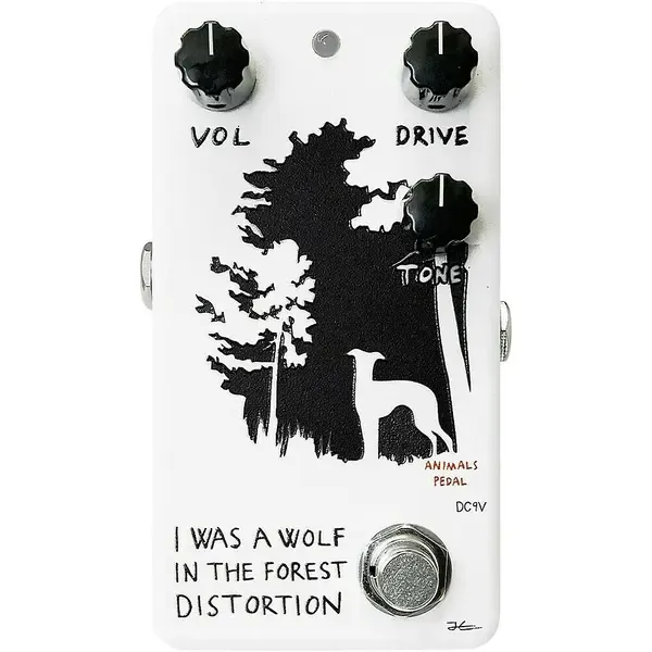 Педаль эффектов для электрогитары Animals Pedal I Was A Wolf In The Forest V2 Distortion Effects Pedal White