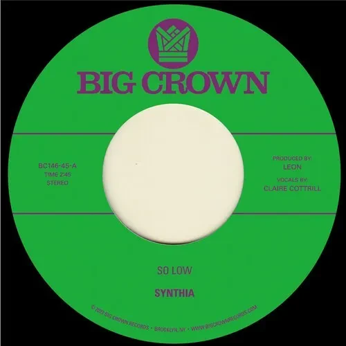 Виниловая пластинка Synthia – So Low B/w You & I (7") (Релиз 2023)