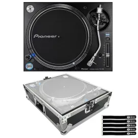 Pioneer DJ PLX-1000 Direct Drive Professional Turntable w Silver Road Case