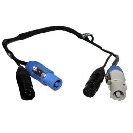 ProX 3FT Dual Powercon XLR Link Audio Power Cable