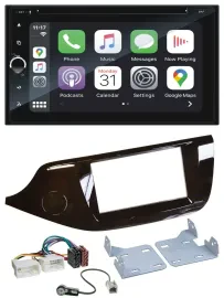 Blaupunkt 2DIN Bluetooth DAB USB DVD MP3 Autoradio für Kia Ceed ab 12 glänzend