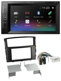 Pioneer DAB MP3 2DIN Bluetooth USB Autoradio für Mitsubishi Pajero Shogun ab 14