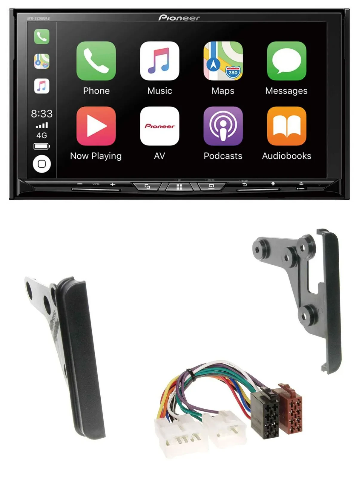 Pioneer 2DIN MP3 USB DAB DVD Bluetooth Autoradio für Toyota Highlander MR2 Sequo