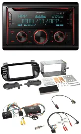 Автомагнитола для Fiat 500 (2014–2015) Pioneer 2DIN DAB Bluetooth USB CD