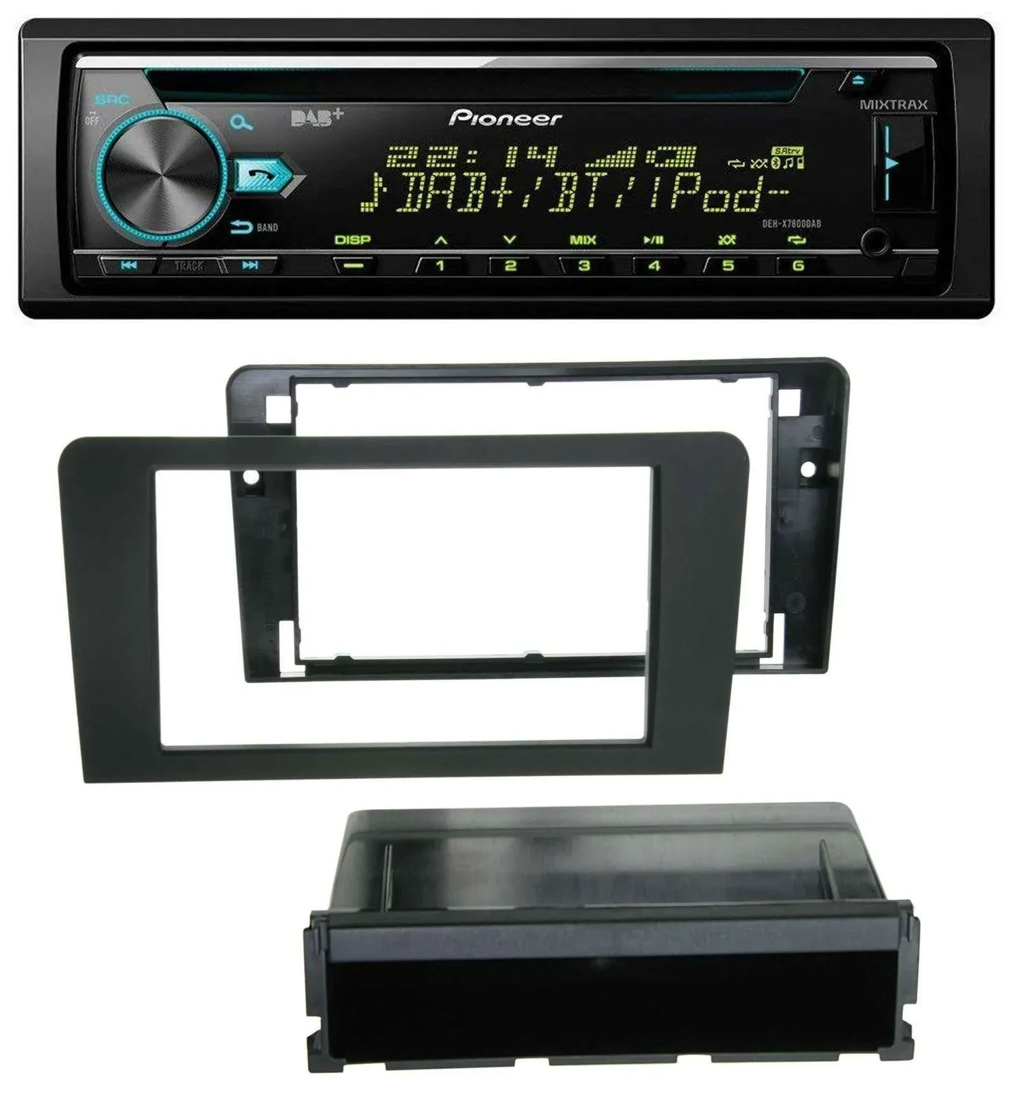 Pioneer DAB Lenkrad CD USB Bluetooth Autoradio für Audi A3 8P 03-12 Bose Aktivsy
