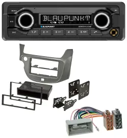Автомагнитола для авто Blaupunkt Bluetooth DAB MP3 USB для Honda Jazz (с 2009), серебристая