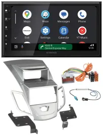 Kenwood DAB Bluetooth USB MP3 2DIN Autoradio für Ford Fiesta 2008-2010 Display s