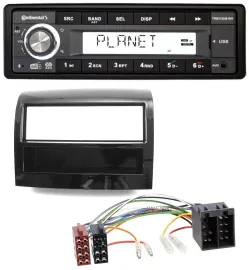 Continental USB 1DIN AUX DAB MP3 Autoradio für Fiat Ducato 2011-2021 piano schwa