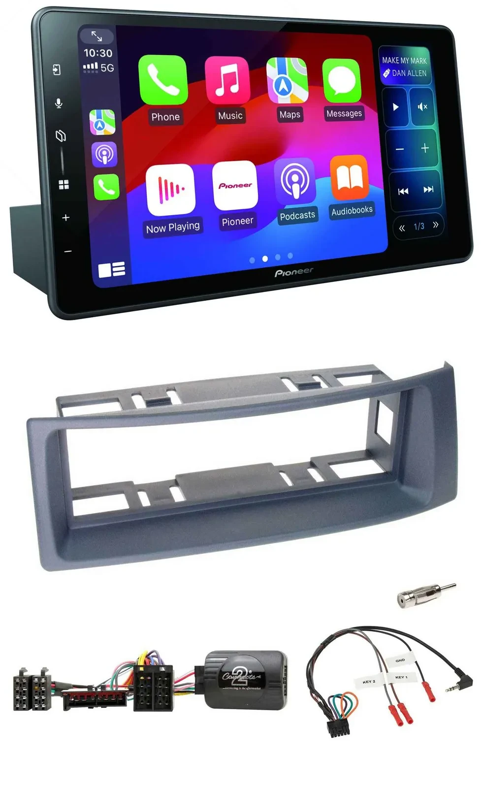 Pioneer Bluetooth DAB Lenkrad USB Autoradio für Renault Scenic Megane 1996-2000