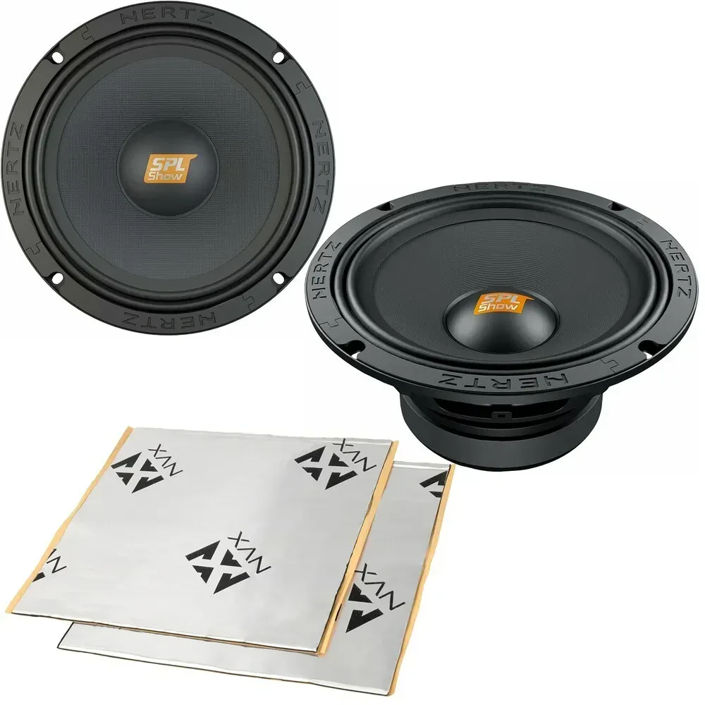 Hertz SV 200.1 500W RMS 8" SPL Midrange Speakers w/ Sound Damping