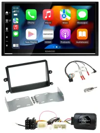 Kenwood DAB USB Bluetooth 2DIN Lenkrad Autoradio für Mitsubishi L200 06-15