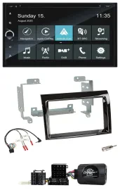 Blaupunkt 2DIN Lenkrad TMC Bluetooth USB DAB Navigation für Fiat Ducato 2006-200