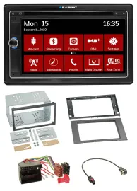 Blaupunkt Bluetooth DAB 2DIN USB DVD MP3 Autoradio für Ford Fiesta Focus 04-08 a