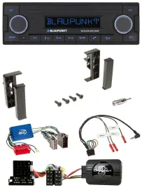 Blaupunkt DAB USB Bluetooth Lenkrad Autoradio für Audi A3 A4 A6 99-00 Aktivsyste
