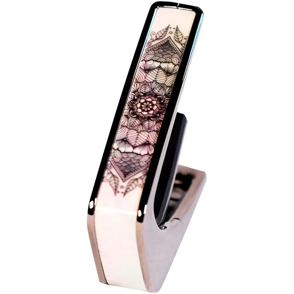 Каподастр Thalia Deluxe Series Black Chrome Pearl Mandala